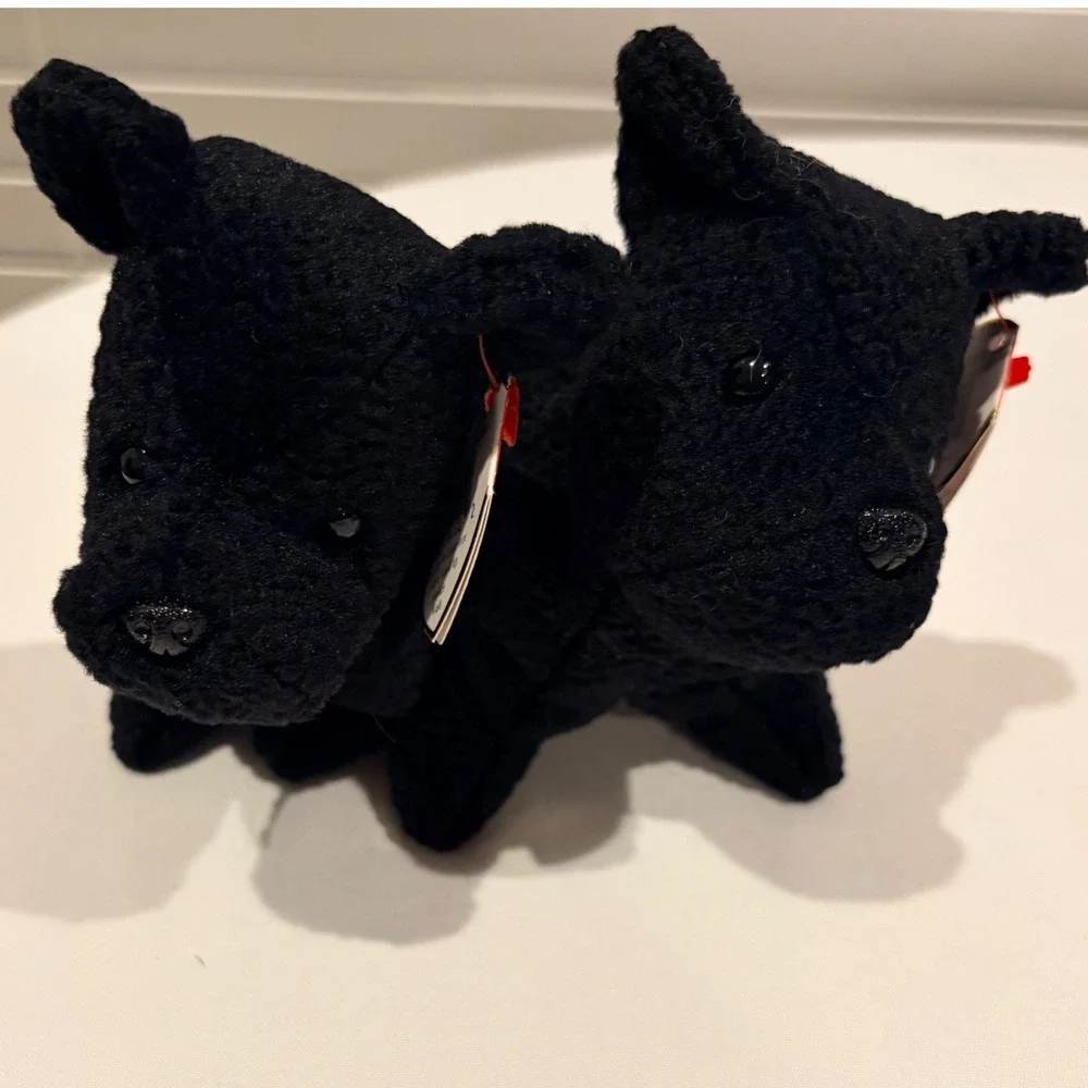 Ty Beanie Babies Dog Lot of 5 Tracker Fetch Spunky Scottie Error Tag Vintage